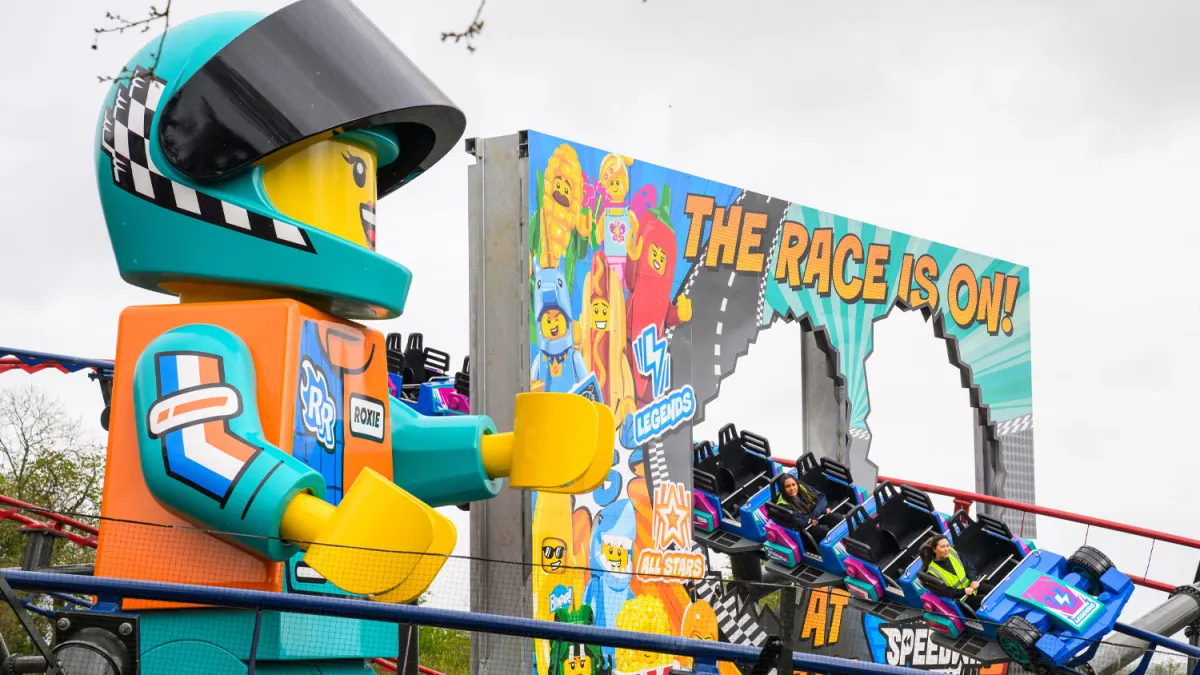 ZIERER Delivers Minifigure Speedway Duelling Coaster at Legoland Billund